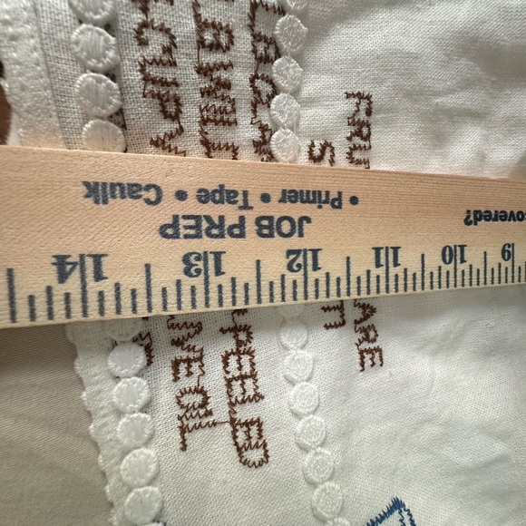 Caroline Constas Cream Embroidered High Waist Shorts - Picture 12 of 14